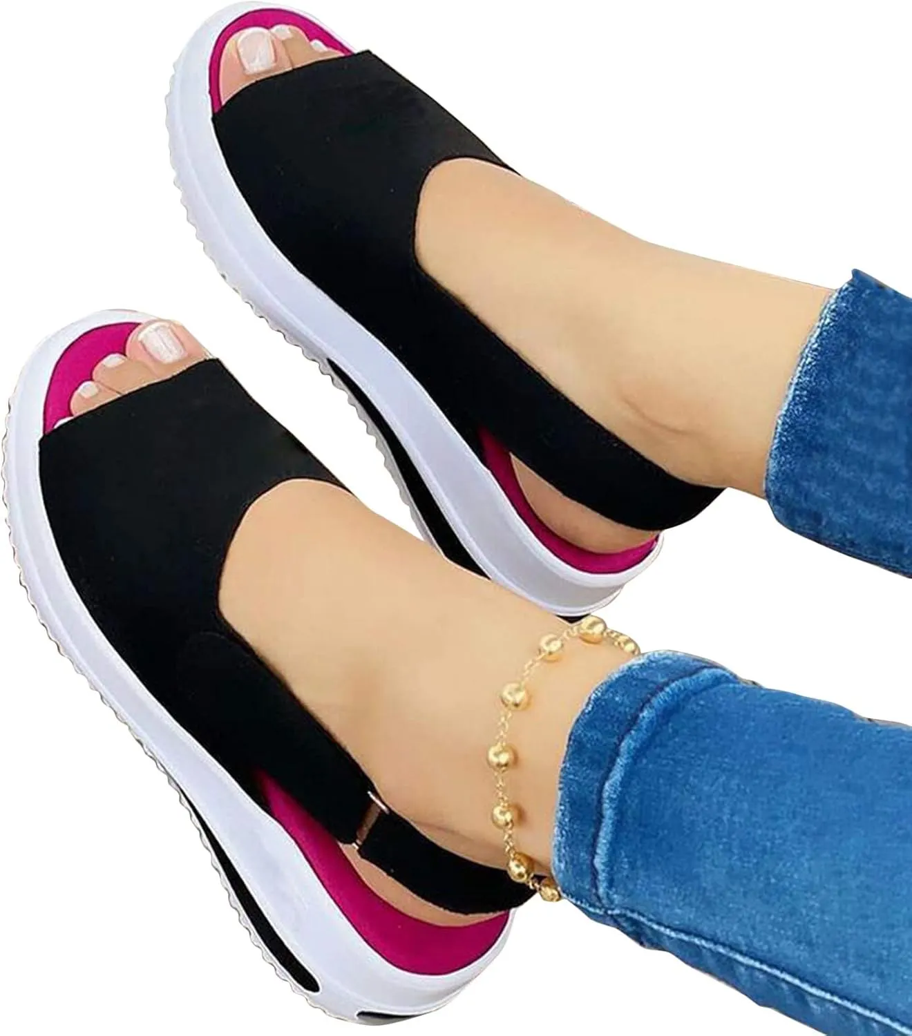 Wedge Sandals for Women Comfortable with Straps Flatform Design Lightweight Summer Sandals Arch Support 2025 Spring and Summer Vacation