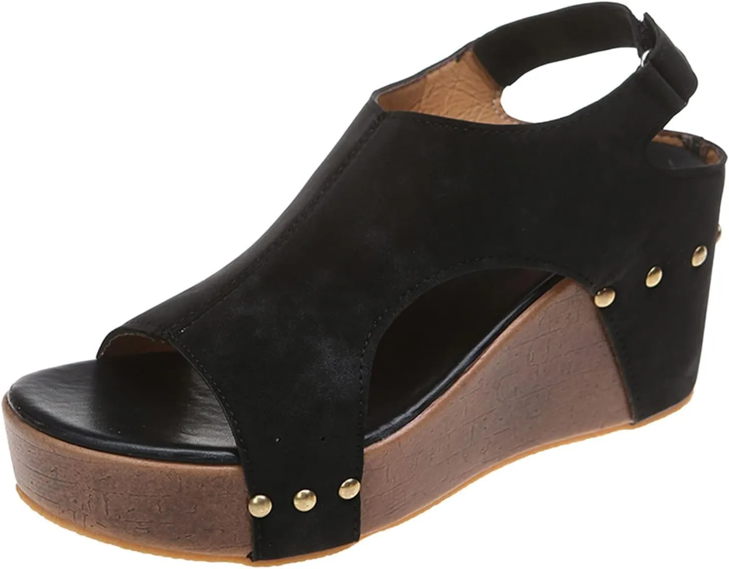 Wedge Sandals for Women Dressy Summer Orthopedic Sandals for Women Bohemia Buckle Ankle Strap Wedge Sandals 2025 Open Toe Flip-Flops Summer Casual Low Wedges Walking Strappy Slip on Sandals