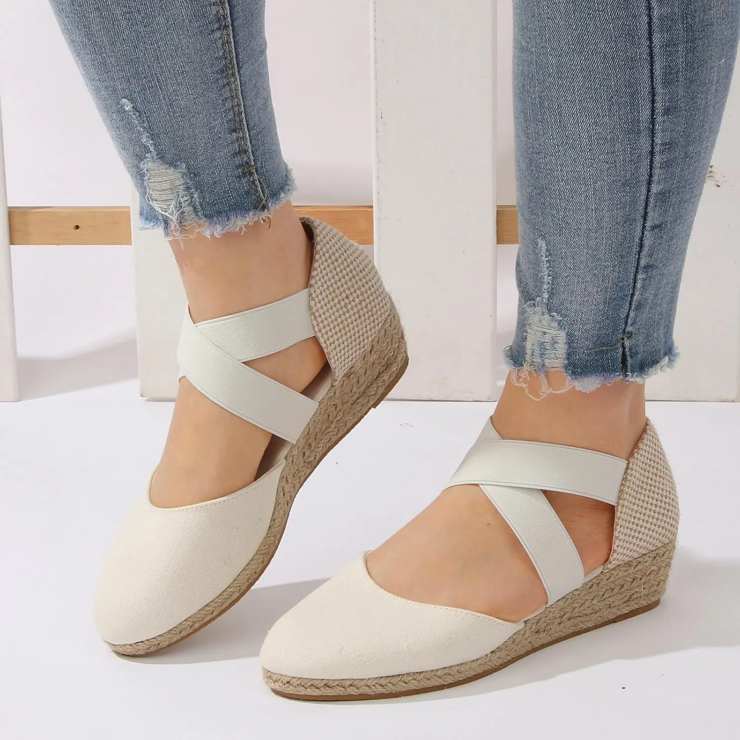 Wedge Sandals Open Toe Flatform Wedge Casual Sandal Vacation Sandals for Women Women’s Low Wedges Platform Sandals