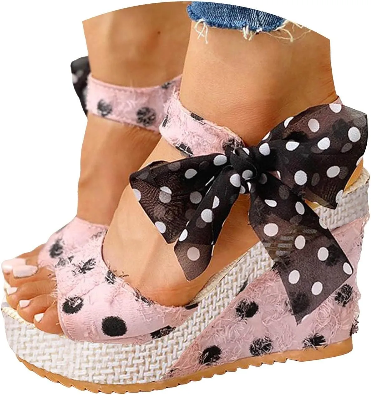 Wedge Sandals Women Open Toe Flatform Fashion Sandals Red Sandals Women’s Low Wedges Platform Sandals