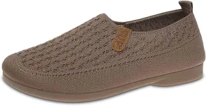 Women's Casual Slip On Shoes Breathable Comfortable Flat Loafers Daily Wear Summer Fall Lightweight Sandals Females