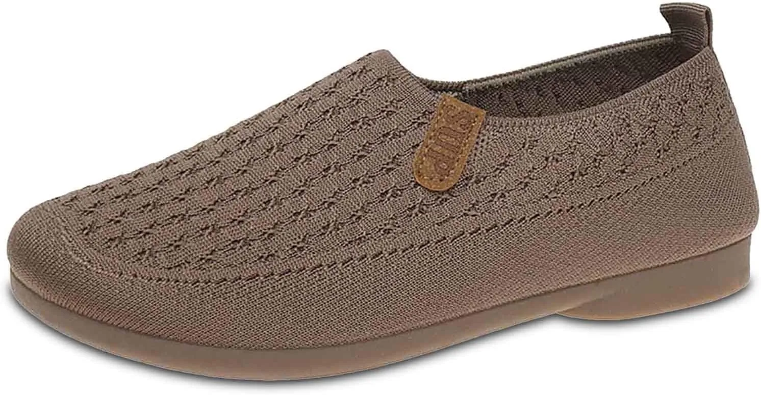 Women's Casual Slip On Shoes Breathable Comfortable Flat Loafers Daily Wear Summer Fall Lightweight Sandals Females