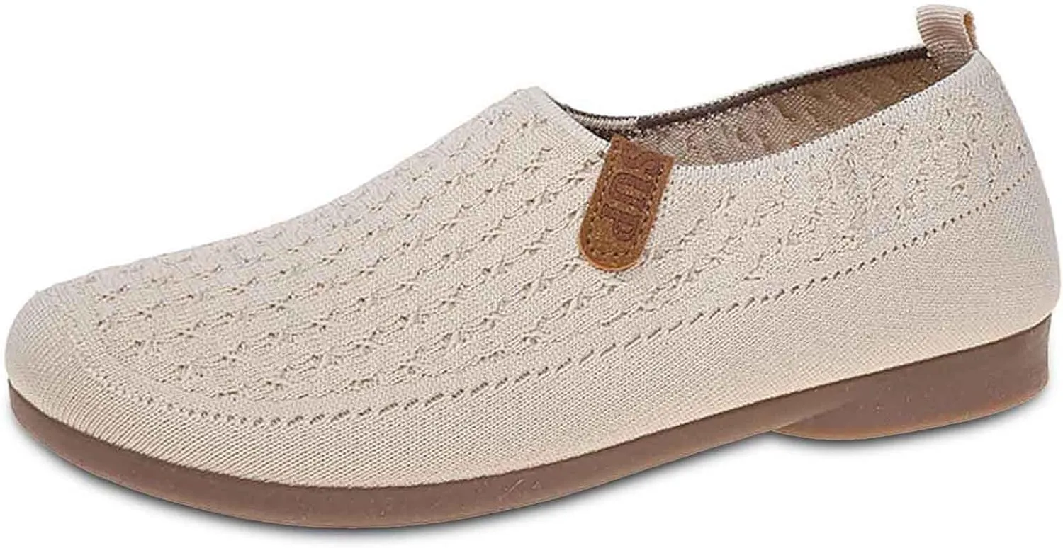 Women's Casual Slip On Shoes Breathable Comfortable Flat Loafers Daily Wear Summer Fall Lightweight Sandals Females
