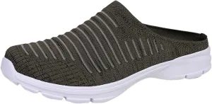 Womens Mesh Mules Orthopedic Sneakers for Women Arch Support Comfortable Slip On Walking Shoes Breathable Lightweight Running Shoes