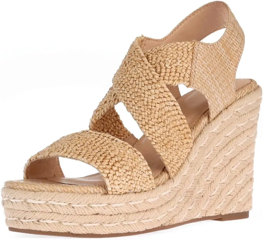 Women's Platform Sandals Wedge Ankle Strap Open Toe Sandals