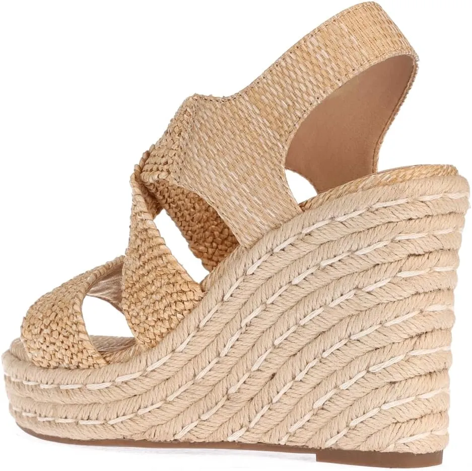 Women's Platform Sandals Wedge Ankle Strap Open Toe Sandals