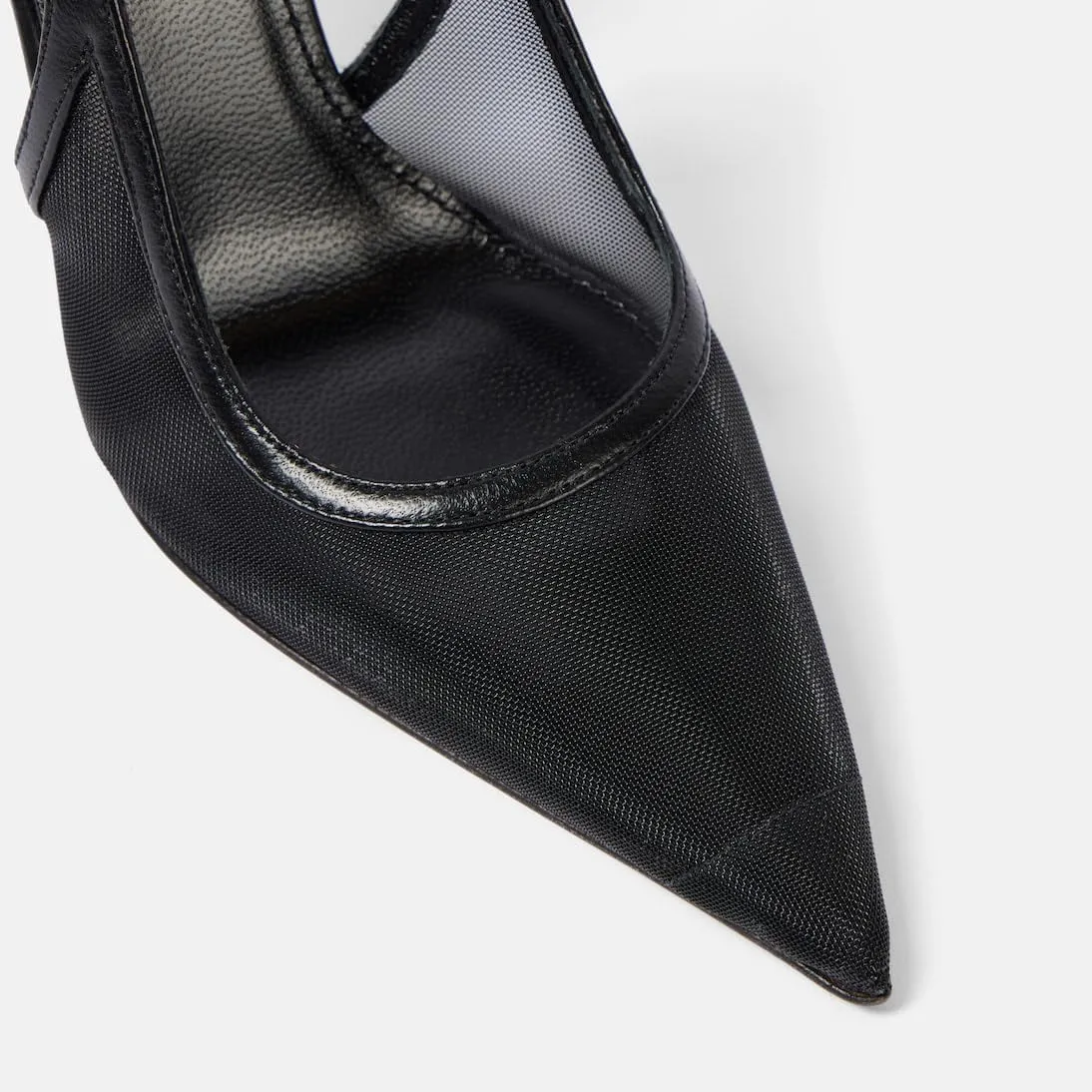 Women's Pointed Toe Sexy High Heels Patent Leather Slingback Pumps Backless 105mm Stiletto Sandals Party Dress Heeled Shoes