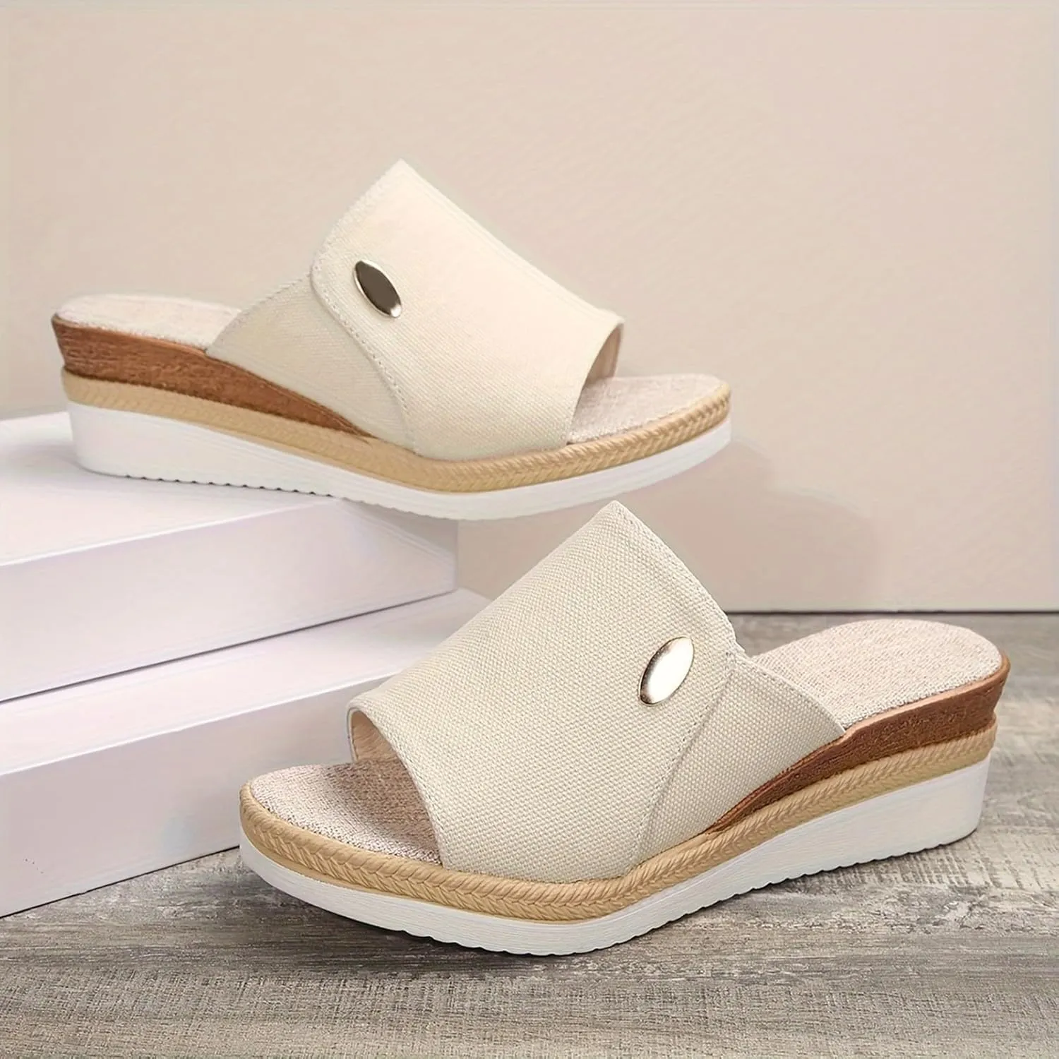 Women's Sandals Women’s Low Wedges Platform Sandals Sandalias Summer Platform Comfortable Low Wedges Womens Sandal