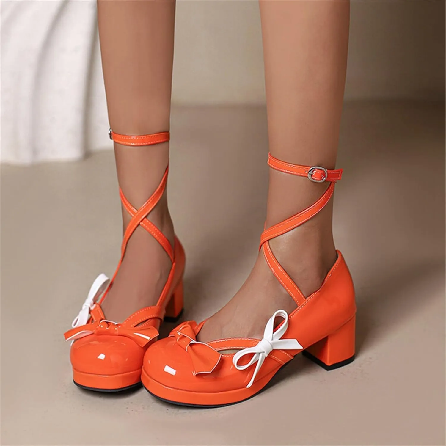 Women's Sandals Women's Open Toe Ankle Strap Chunky Heels Chunky Heels for Women Prom Heeled Sandals for Women