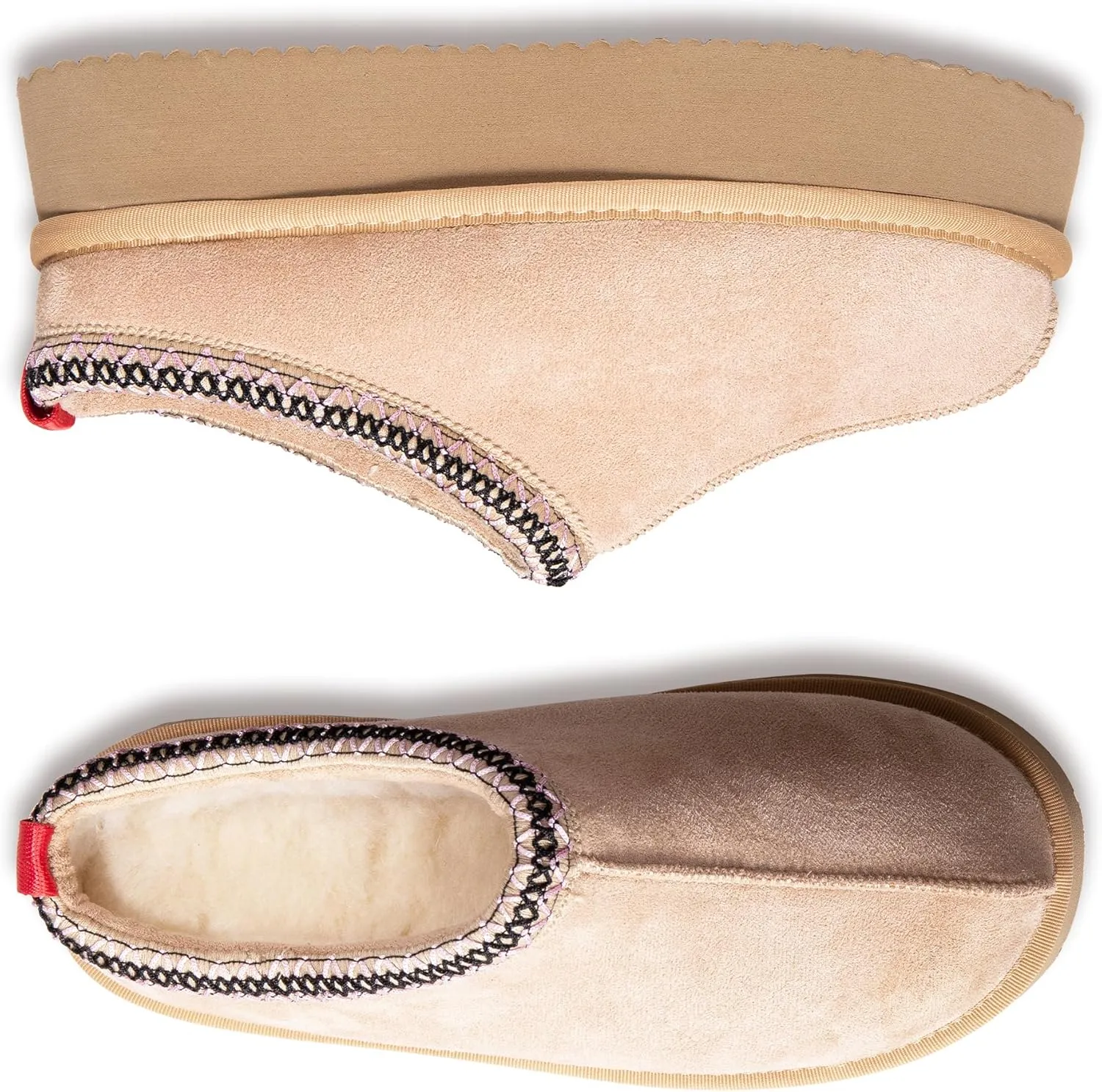 Women's Slippers Platform Mini Boots Snow Winter Short Ankle Boot Slip-on Slippers Fluffy Warm Comfy Furry Shoes for Outdoor Indoor House