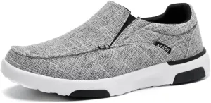 XPACS Men's Orthopedic Comfy Slippers, Stylish Arch Support Casual Shoes for Plantar Fasciitis Recovery, Non Slip Canvas Shoes for Heel and Foot Pain Relief