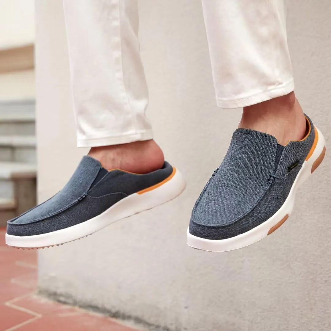 XPACS Men's Orthopedic Comfy Slippers, Stylish Arch Support Casual Shoes for Plantar Fasciitis Recovery, Non Slip Canvas Shoes for Heel and Foot Pain Relief