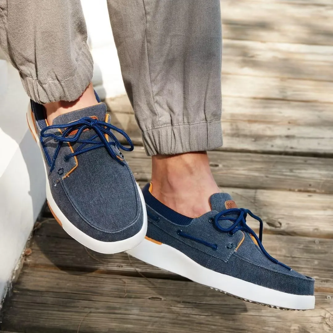 XPACS Men's Orthopedic Comfy Slippers, Stylish Arch Support Casual Shoes for Plantar Fasciitis Recovery, Non Slip Canvas Shoes for Heel and Foot Pain Relief