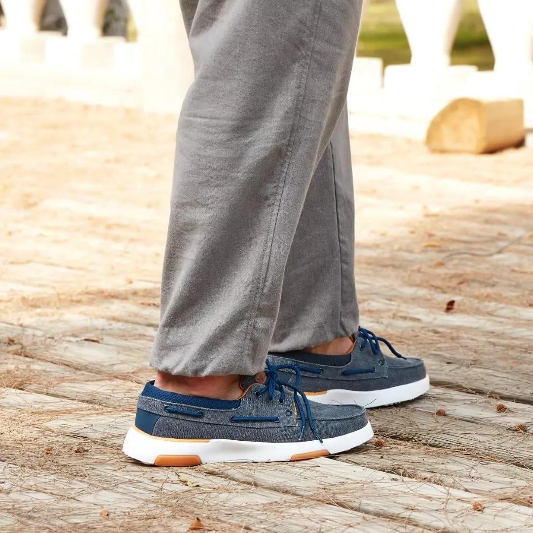 XPACS Men's Orthopedic Comfy Slippers, Stylish Arch Support Casual Shoes for Plantar Fasciitis Recovery, Non Slip Canvas Shoes for Heel and Foot Pain Relief