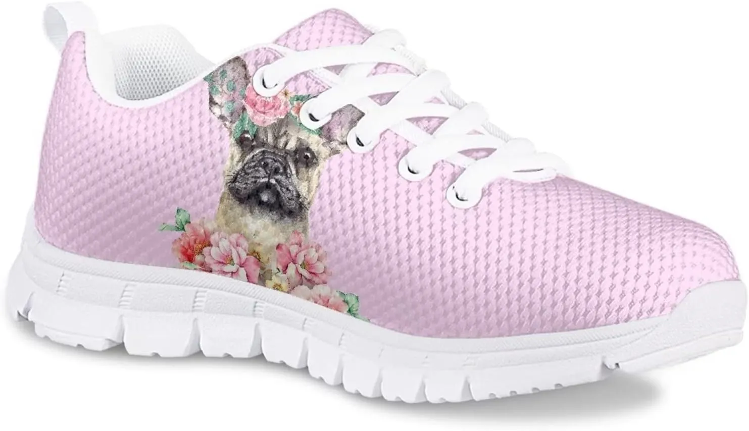 Yzaoxia Kids Tennis Shoes Girls Size 11-3 Breathable Running Shoes Lace Up Sneakers