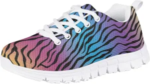 Yzaoxia Kids Tennis Shoes Girls Size 11-3 Breathable Running Shoes Lace Up Sneakers
