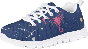 Yzaoxia Kids Tennis Shoes Girls Size 11-3 Breathable Running Shoes Lace Up Sneakers