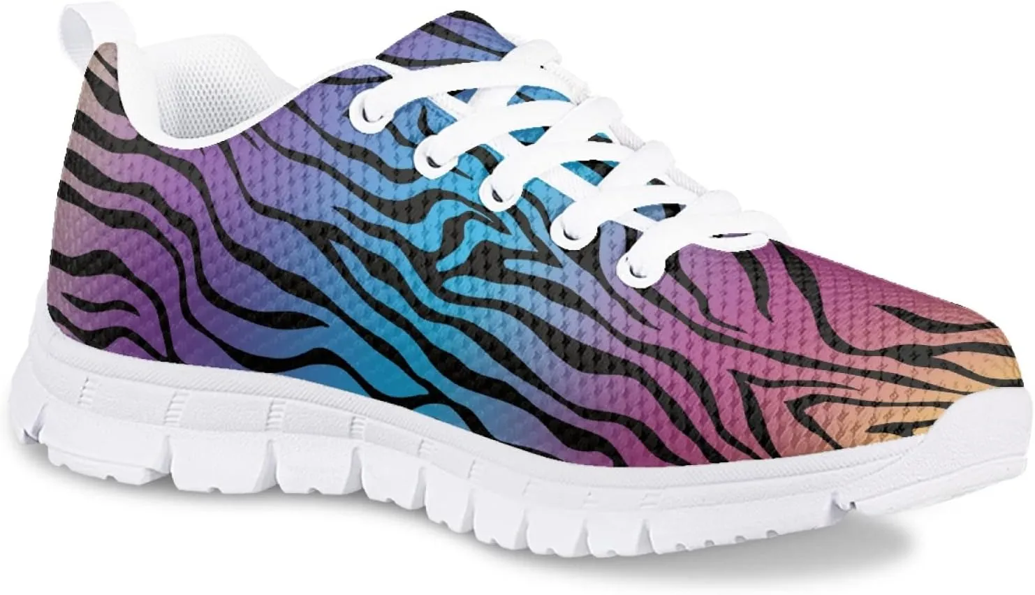 Yzaoxia Kids Tennis Shoes Girls Size 11-3 Breathable Running Shoes Lace Up Sneakers