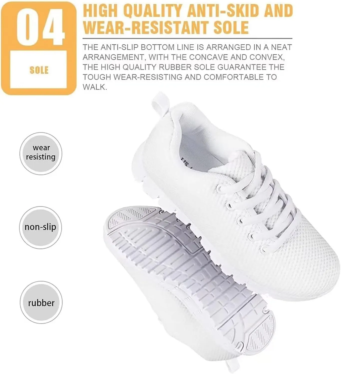 Yzaoxia Kids Tennis Shoes Girls Size 11-3 Breathable Running Shoes Lace Up Sneakers