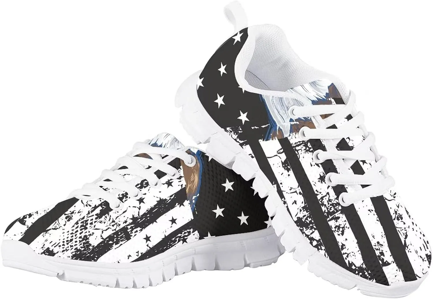 Yzaoxia Kids Tennis Shoes Girls Size 11-3 Breathable Running Shoes Lace Up Sneakers